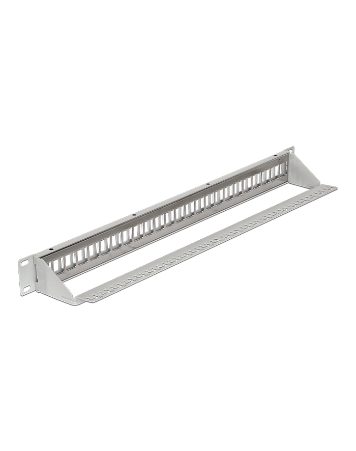 PATCH PANEL 24 PORT 1U DO MODUŁÓW 19'' KEYSTONE SZARY DELOCK główny