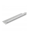PATCH PANEL 24 PORT 1U DO MODUŁÓW 19'' KEYSTONE SZARY DELOCK - nr 17