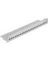 PATCH PANEL 24 PORT 1U DO MODUŁÓW 19'' KEYSTONE SZARY DELOCK - nr 33