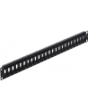 PATCH PANEL 24 PORT 1U DO MODUŁÓW 19'' KEYSTONE OBROTOWY CZARNY DELOCK - nr 20