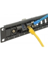 PATCH PANEL 24 PORT 1U DO MODUŁÓW 19'' KEYSTONE OBROTOWY CZARNY DELOCK - nr 23