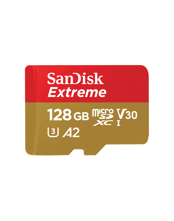 SANDISK EXTREME microSDXC 128 GB 160/90 MB/s A2 C10 V30 UHS-I U3 ActionCam główny
