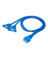 Akyga Adapter with cable AK-CA-62 2x USB 3.0 A (f) / USB 3.0 19-pin header (f) - nr 5