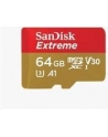 SANDISK EXTREME microSDXC 64 GB 160/60 MB/s A2 C10 V30 UHS-I U3 ActionCam - nr 40