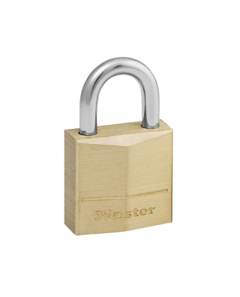 masterlock Kłódka mosiężna - szerokość 20mm, stal, pałąk dł. 11mm - średnica 4mm