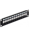 PATCH PANEL 12 PORT 1U DO MODUŁÓW 10'' KEYSTONE CZARNY DELOCK - nr 19