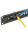 PATCH PANEL 24 PORT 1U DO MODUŁÓW 19'' KEYSTONE OBROTOWY CZARNY DELOCK - nr 22