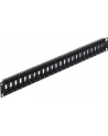 PATCH PANEL 24 PORT 1U DO MODUŁÓW 19'' KEYSTONE OBROTOWY CZARNY DELOCK - nr 25