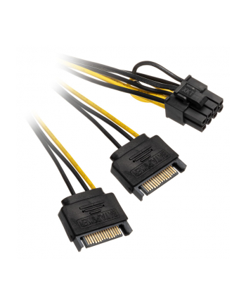 Akasa Adapter SATA power - 6+2pin PCIe