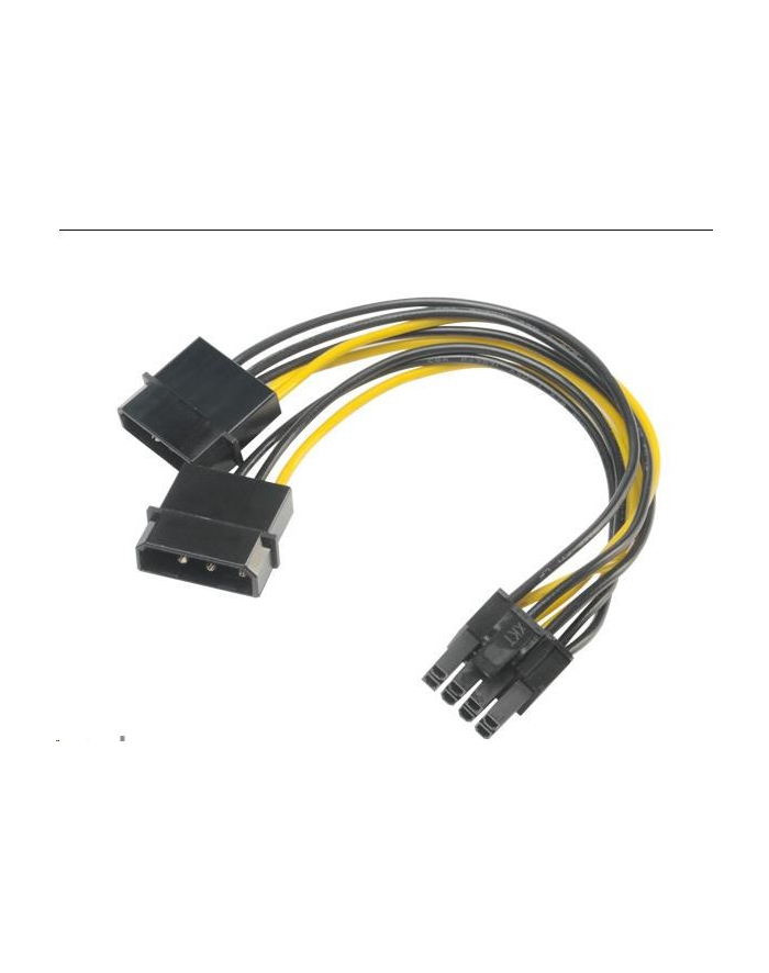 Akasa Adapter 4pin Molex - 6+2pin PCIe główny