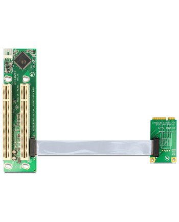 Delock Karta rozsz. Mini PCI Ex. > 2x PCI z elastycznym kablem 13cm lewostronna