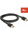 KABEL DISPLAYPORT M/M 20 PIN V1.4 2M 8K CZARNY DELOCK - nr 18