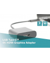 Adapter graficzny HDMI 4K 30Hz UHD na USB 3.1 Typ C, z audio, czarny, 15cm - nr 38