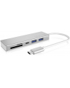 IcyBox 3-portowy Hub USB Type-C (2x Type-C and 1x Type-A), czytnik kart - nr 2