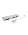 IcyBox 3-portowy Hub USB Type-C (2x Type-C and 1x Type-A), czytnik kart - nr 3