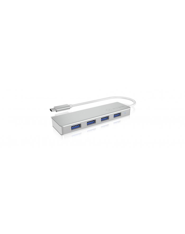 IcyBox 4-portowy Hub USB 3.0, USB Type-C (wejście) główny