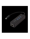 LOGILINK - Adapter USB 3.0 typu c na gigabit na 1x RJ45 i 3x USB 3.0 typ A - nr 1