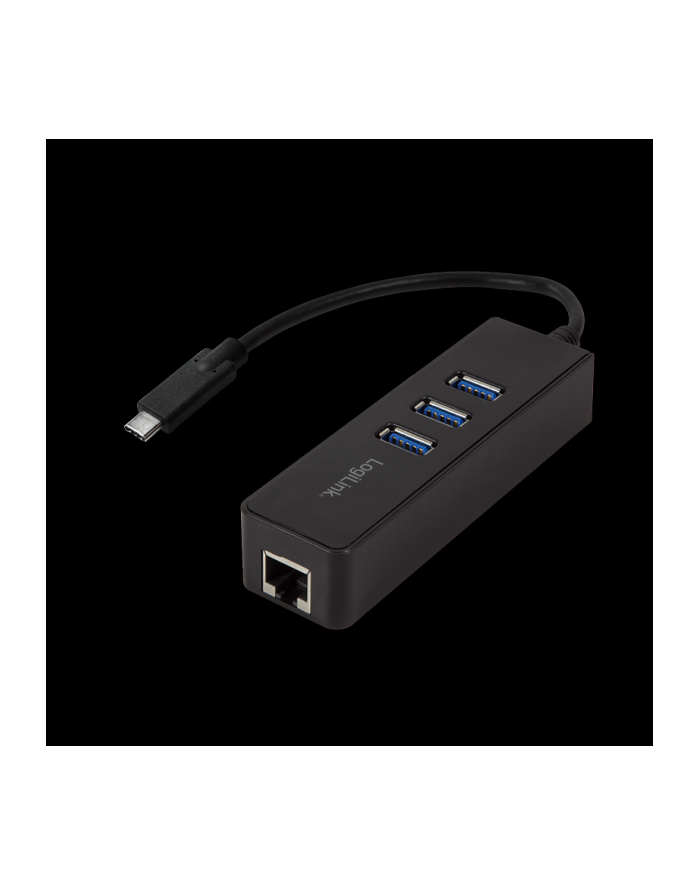 LOGILINK - Adapter USB 3.0 typu c na gigabit na 1x RJ45 i 3x USB 3.0 typ A główny