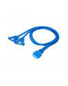 Akyga Adapter with cable AK-CA-62 2x USB 3.0 A (f) / USB 3.0 19-pin header (f) - nr 4