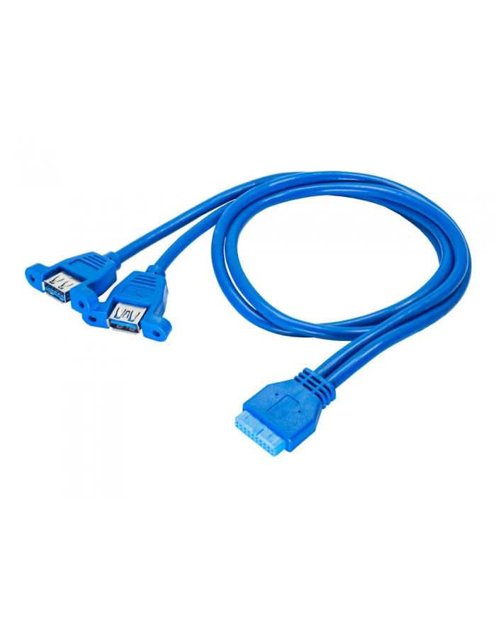 Akyga Adapter with cable AK-CA-62 2x USB 3.0 A (f) / USB 3.0 19-pin header (f) główny