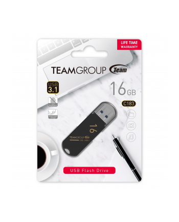 Team Group Pamięć USB C183 16GB USB 3.0 Czarna