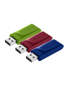 Flashdrive Verbatim USB DRIVE 2.0 STORE N GO SLIDER 3x16GB Red/Blue/Green - nr 1