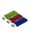 Flashdrive Verbatim USB DRIVE 2.0 STORE N GO SLIDER 3x16GB Red/Blue/Green - nr 1