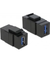 MODUŁ KEYSTONE GNIAZDO USB 3.0 A(F)->USB A(F) DO PUSZKI MONTAŻOWEJ DELOCK - nr 12