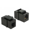 Delock Keystone Moduł RJ12  > RJ12  Cat.3 czarny - nr 6