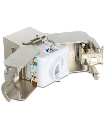 MODUŁ KEYSTONE GNIAZDO RJ45->LSA STP CAT 6A DO PUSZKI MONTAŻOWEJ DELOCK