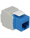 delock MODUŁ KEYSTONE GNIAZDO RJ45->LSA UTP CAT 6 DO PUSZKI MONTAŻOWEJ NIEBIESKI DELOC - nr 18