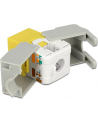 MODUŁ KEYSTONE GNIAZDO RJ45->LSA UTP CAT 6 DO PUSZKI MONTAŻOWEJ ŻÓŁTY DELOCK - nr 20