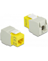 MODUŁ KEYSTONE GNIAZDO RJ45->LSA UTP CAT 6 DO PUSZKI MONTAŻOWEJ ŻÓŁTY DELOCK - nr 22