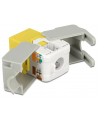 MODUŁ KEYSTONE GNIAZDO RJ45->LSA UTP CAT 6 DO PUSZKI MONTAŻOWEJ ŻÓŁTY DELOCK - nr 2