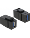 MODUŁ KEYSTONE GNIAZDO USB 3.0 A(F)->USB A(F) DO PUSZKI MONTAŻOWEJ DELOCK - nr 5