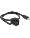 Delock Moduł Keystone, wtyk żeński > mini DisplayPort, wtyk męski, 110° - nr 13