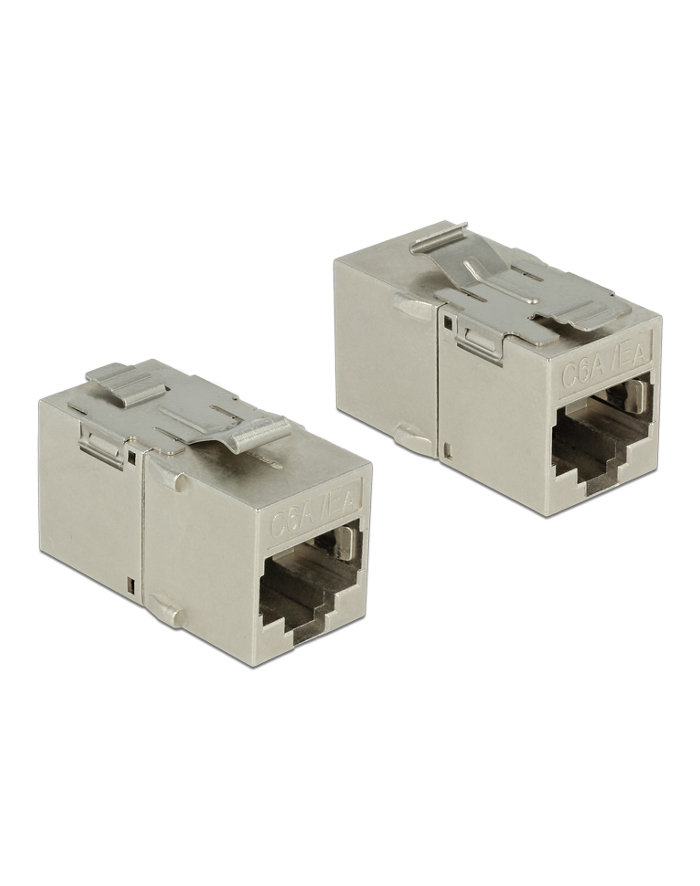 MODUŁ KEYSTONE GNIAZDO RJ45->RJ45 STP CAT 6A DO PUSZKI MONTAŻOWEJ DELOCK główny