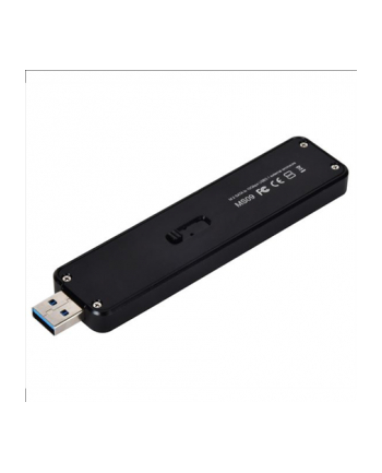 Silverstone SST-MS09B M.2 SATA external SSD Enclosure, USB 3.1 Gen 2, black