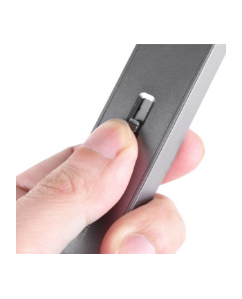 Silverstone SST-MS09C M.2 SATA external SSD Enclosure, USB 3.1 Gen 2, charcoal