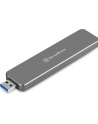 Silverstone SST-MS09C M.2 SATA external SSD Enclosure, USB 3.1 Gen 2, charcoal - nr 20