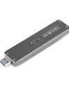 Silverstone SST-MS09C M.2 SATA external SSD Enclosure, USB 3.1 Gen 2, charcoal - nr 22