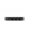 Lanberg  listwa zasilająca Rack PDU 10'' 1U 10A, 3x 230v Shucko 2m, czarna - nr 7