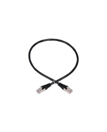 EXTRALINK LAN PATCHCORD CAT.5E FTP 0,5M FOILED TWISTED PAIR BARE COPPER CZARNY