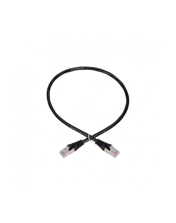 EXTRALINK LAN PATCHCORD CAT.5E FTP 0,5M FOILED TWISTED PAIR BARE COPPER CZARNY główny