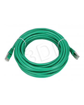 EXTRALINK LAN PATCHCORD CAT.6 FTP 10M 1GBIT FOILED BARE COPPER ZIELONY