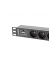 lanberg Listwa zasilająca Rack PDU 10 1U 3x PL 2m 16A czarna - nr 6