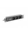 lanberg Listwa zasilająca Rack PDU 10 1U 3x PL 2m 10A czarna C14 - nr 5