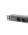 lanberg Listwa zasilająca Rack PDU 10 1U 3x Schuko 2m 16A czarna - nr 22