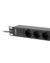 lanberg Listwa zasilająca Rack PDU 10 1U 3x Schuko 2m 16A czarna - nr 26