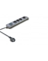 qoltec Listwa antyprzepięciowa Quick Switch, 4 gniazda, 1,5m, szara - nr 4
